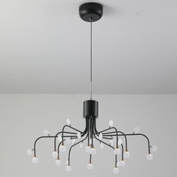 Lampada a sospensione Nordic creativa bianca naturale 14 luci