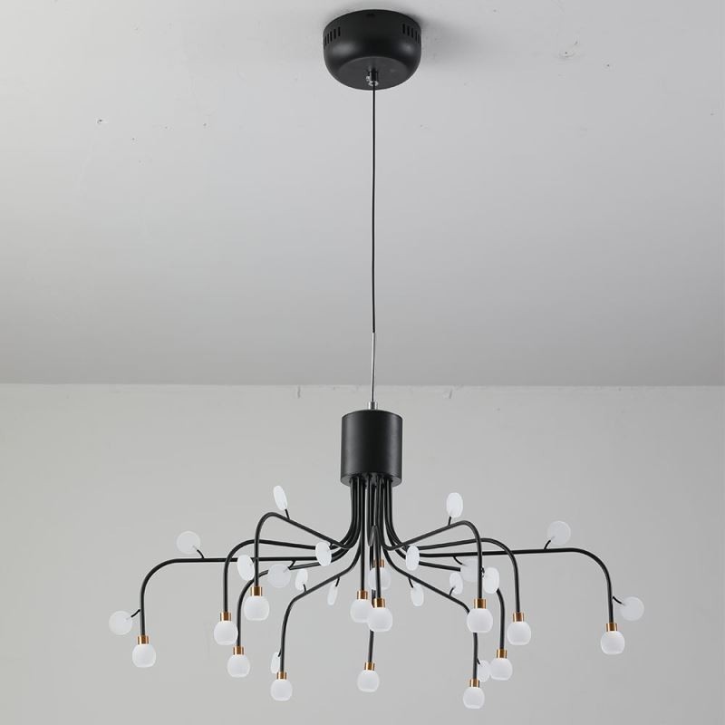 Lampada a sospensione Nordic creativa bianca naturale 14 luci