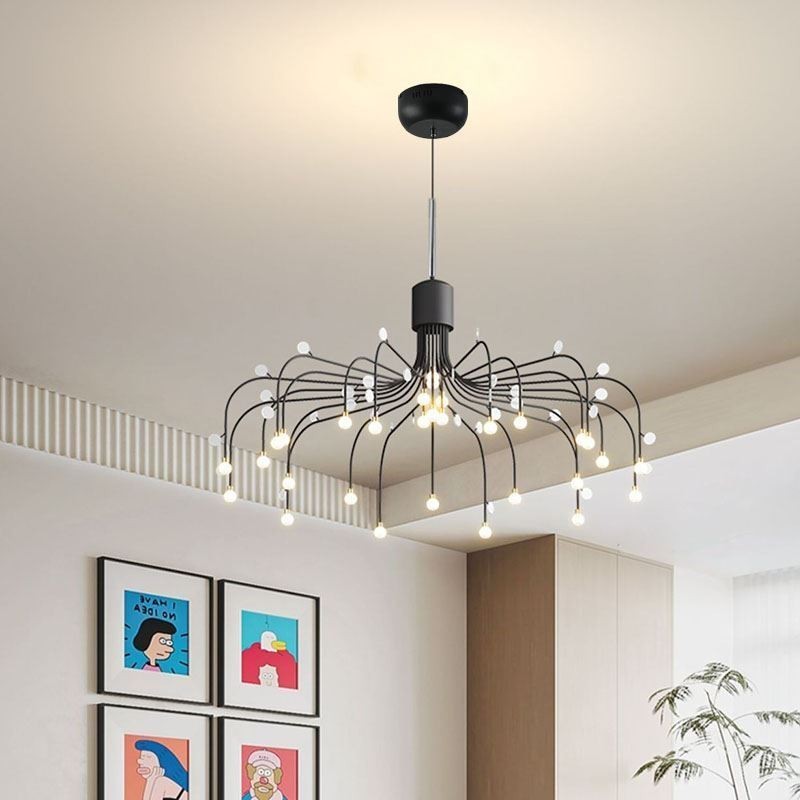 Lampada a sospensione nordica bianca naturale 30 luci