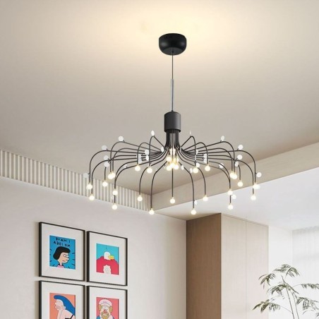 Lampada a sospensione nordica bianca naturale 30 luci