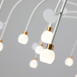 Lampada a sospensione nordica bianca naturale 30 luci