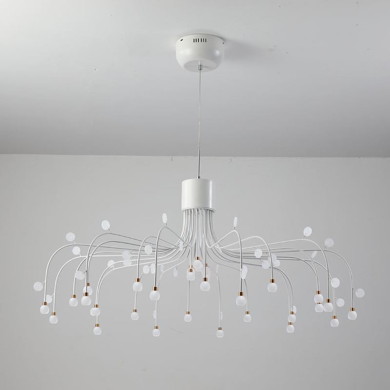 Lampada a sospensione nordica bianca naturale 30 luci