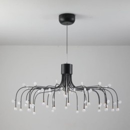 Lampada a sospensione nordica bianca naturale 30 luci