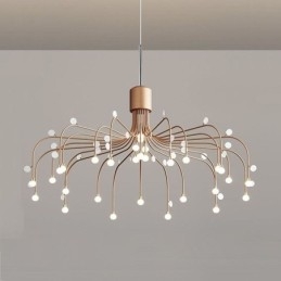 Lampada a sospensione nordica bianca naturale 30 luci