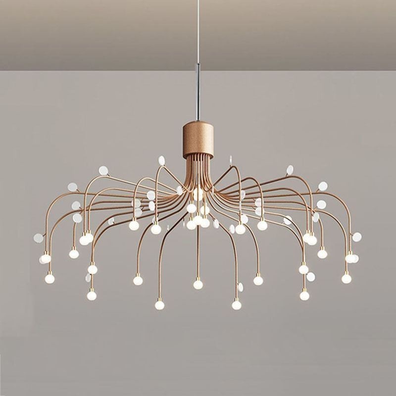 Lampada a sospensione nordica bianca naturale 30 luci