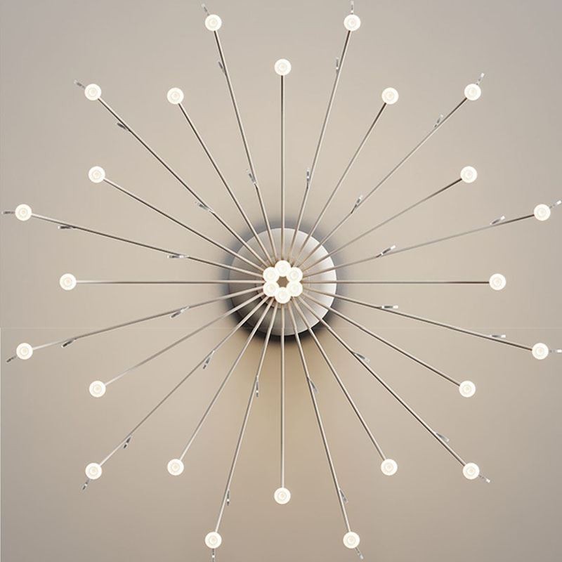 Lampada a sospensione nordica bianca naturale 30 luci