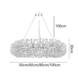 Lampada a sospensione moderna minimalista in ferro battuto a forma di fiore di sole circolare