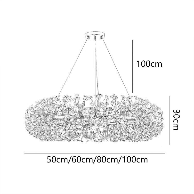 Lampada a sospensione moderna minimalista in ferro battuto a forma di fiore di sole circolare