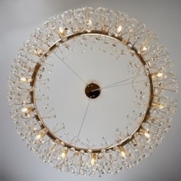 Lampada a sospensione moderna minimalista in ferro battuto a forma di fiore di sole circolare