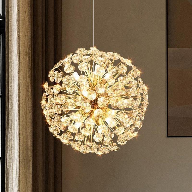 Lampada a sospensione moderna minimalista in ferro galvanizzato a forma di fiore di sole