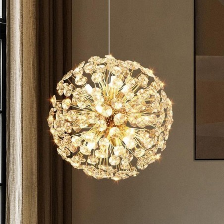 Lampada a sospensione moderna minimalista in ferro galvanizzato a forma di fiore di sole