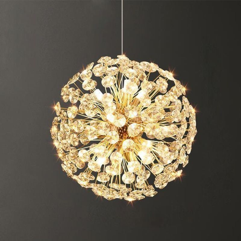 Lampada a sospensione moderna minimalista in ferro galvanizzato a forma di fiore di sole
