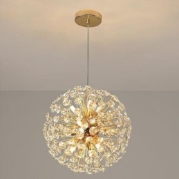 Lampada a sospensione moderna minimalista in ferro galvanizzato a forma di fiore di sole