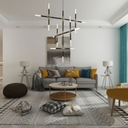 Lampada a sospensione LED combinata fai da te, luce bianca calda, cavo regolabile 100 cm