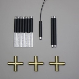 Lampada a sospensione LED combinata fai da te, luce bianca calda, cavo regolabile 100 cm