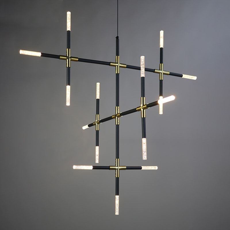 Lampada a sospensione LED combinata fai da te, luce bianca calda, cavo regolabile 100 cm