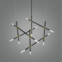 Lampada a sospensione LED combinata fai da te, luce bianca calda, cavo regolabile 100 cm