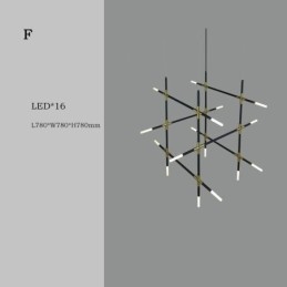 Lampada a sospensione LED combinata fai da te, luce bianca calda, cavo regolabile 100 cm