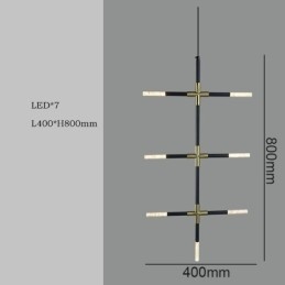Lampada a sospensione creativa a giunzione bianco caldo, lampada combinata fai da te