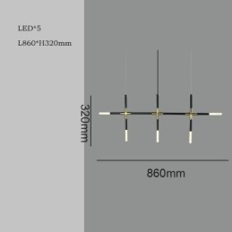 Lampada a sospensione creativa a giunzione bianco caldo, lampada combinata fai da te