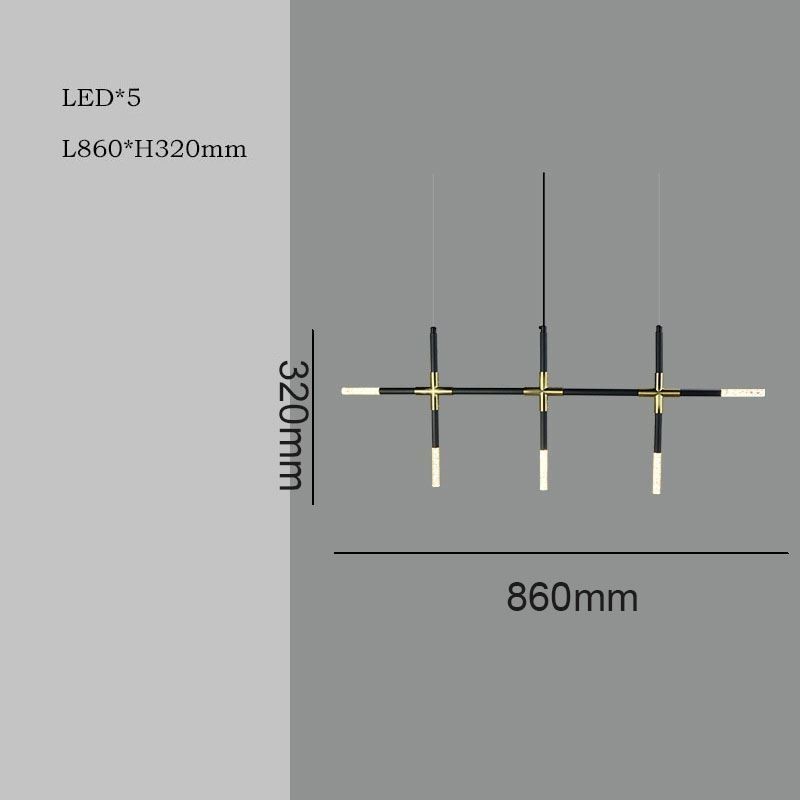 Lampada a sospensione creativa a giunzione bianco caldo, lampada combinata fai da te