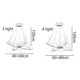 Lampada a sospensione LED in ferro e acrilico effetto cielo stellato, anello