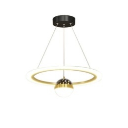 Lampada a sospensione LED minimalista in ferro battuto e acrilico a anello stella