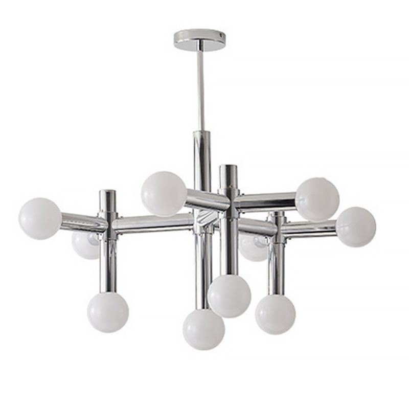 Lampada a sospensione in ferro battuto 10 luci E26/E27 80×50 cm