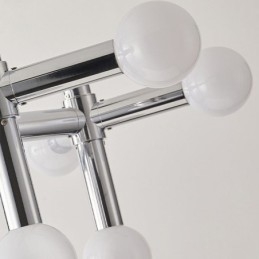 Lampada a sospensione in ferro battuto 10 luci E26/E27 80×50 cm