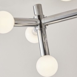 Lampada a sospensione in ferro battuto 10 luci E26/E27 80×50 cm