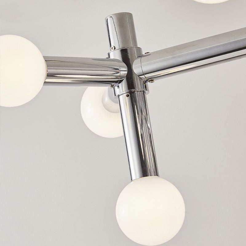 Lampada a sospensione in ferro battuto 10 luci E26/E27 80×50 cm