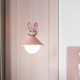 Lampada a sospensione moderna minimalista G9 in resina e ferro con paralume in acrilico