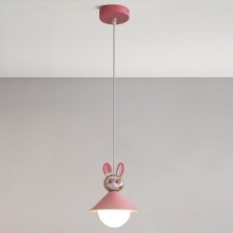 Lampada a sospensione moderna minimalista G9 in resina e ferro con paralume in acrilico