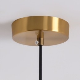 Lampada a sospensione nordica in ferro battuto, disco creativo