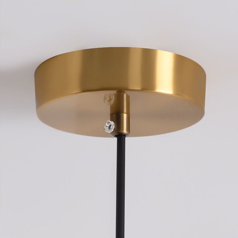 Lampada a sospensione nordica in ferro battuto, disco creativo