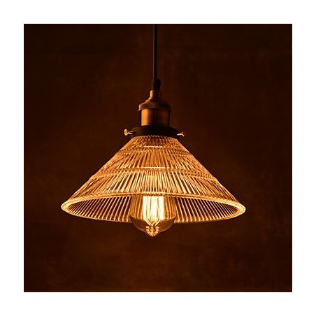 Lampadario a sospensione mini moderno contemporaneo in metallo e vetro 25 cm