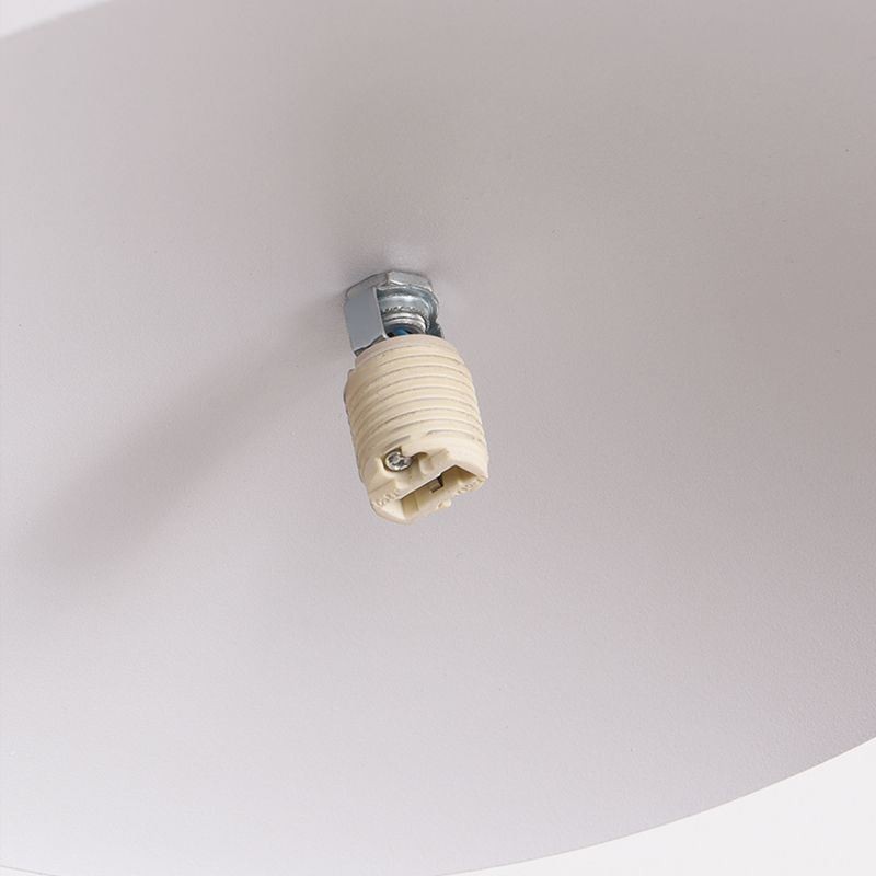Lampada a sospensione nordica creativa G9 in ferro e vetro, a disco