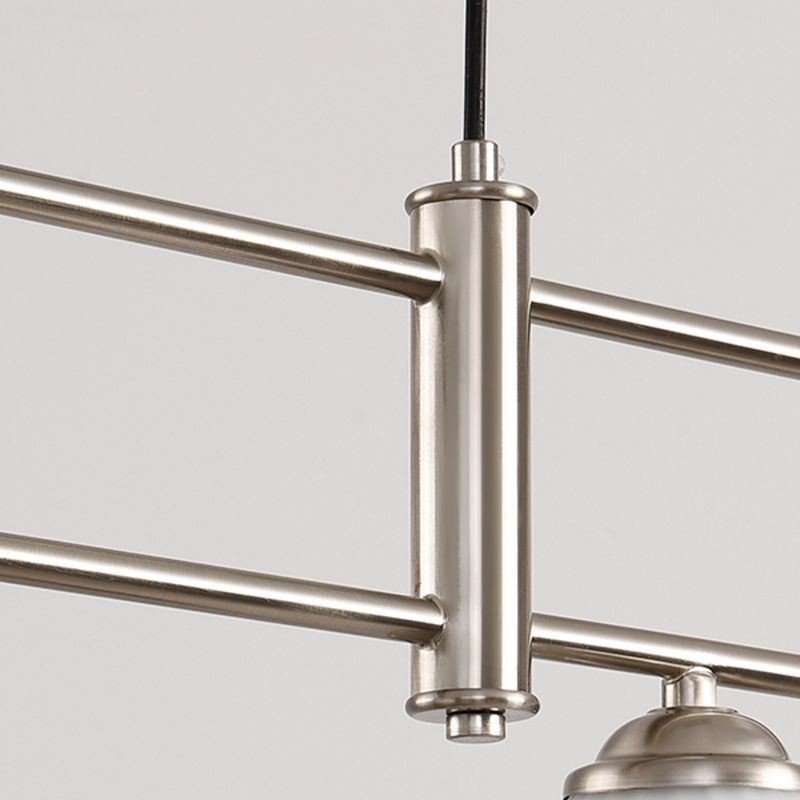 Lampada a sospensione nordica in ferro battuto a forma di stame, 3 luci, 90 x 35 cm