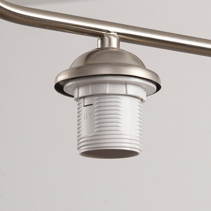 Lampada a sospensione nordica in ferro battuto a forma di stame, 3 luci, 90 x 35 cm