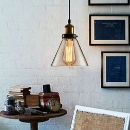 Lampadario mini moderno contemporaneo in metallo e vetro 18 cm