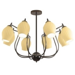 Lampada a sospensione nordica creativa in ferro nero canna di fucile con asta da soffitto
