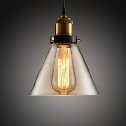 Lampadario mini moderno contemporaneo in metallo e vetro 18 cm