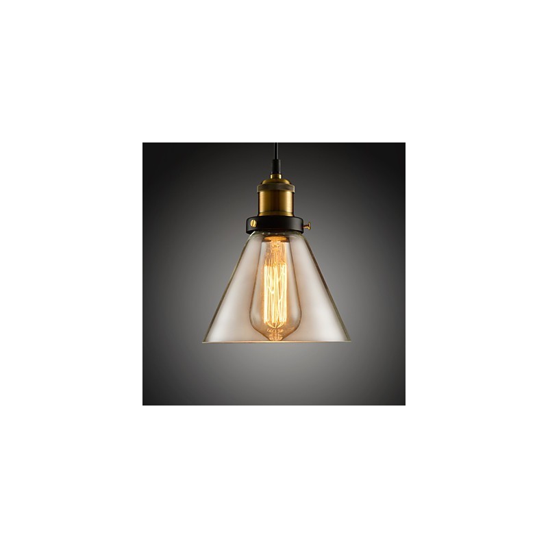 Lampadario mini moderno contemporaneo in metallo e vetro 18 cm