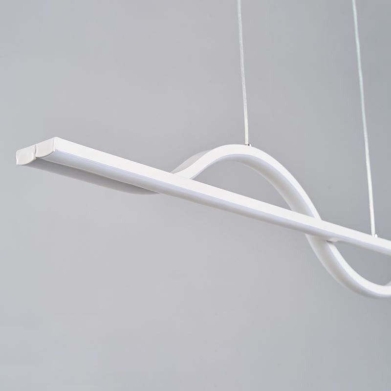 Lampada a sospensione LED Art Wave in alluminio 30W 80x12x8 cm