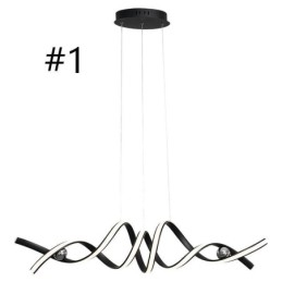 Lampada a sospensione LED minimalista in alluminio Arte a spirale 70 W 100×22×22 cm