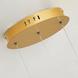 Lampada a sospensione LED minimalista in alluminio Arte a spirale 70 W 100×22×22 cm