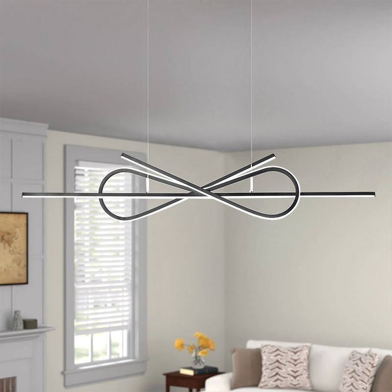 Lampada a sospensione LED moderna in alluminio Art Bowknot 50 W