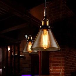 Lampadario mini moderno contemporaneo in metallo e vetro 18 cm