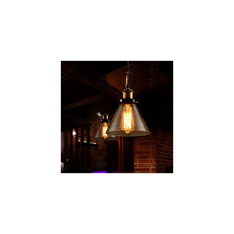 Lampadario mini moderno contemporaneo in metallo e vetro 18 cm
