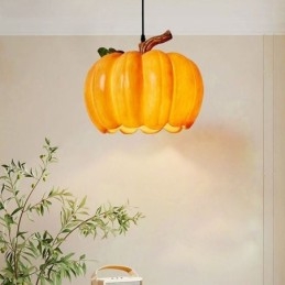 Lampada a sospensione giapponese retrò a forma di zucca